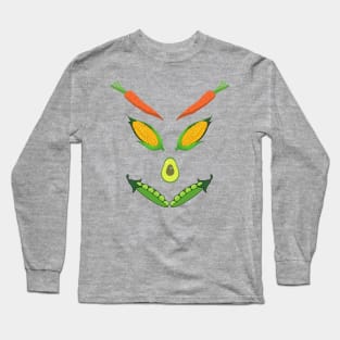 Vegan Face Long Sleeve T-Shirt